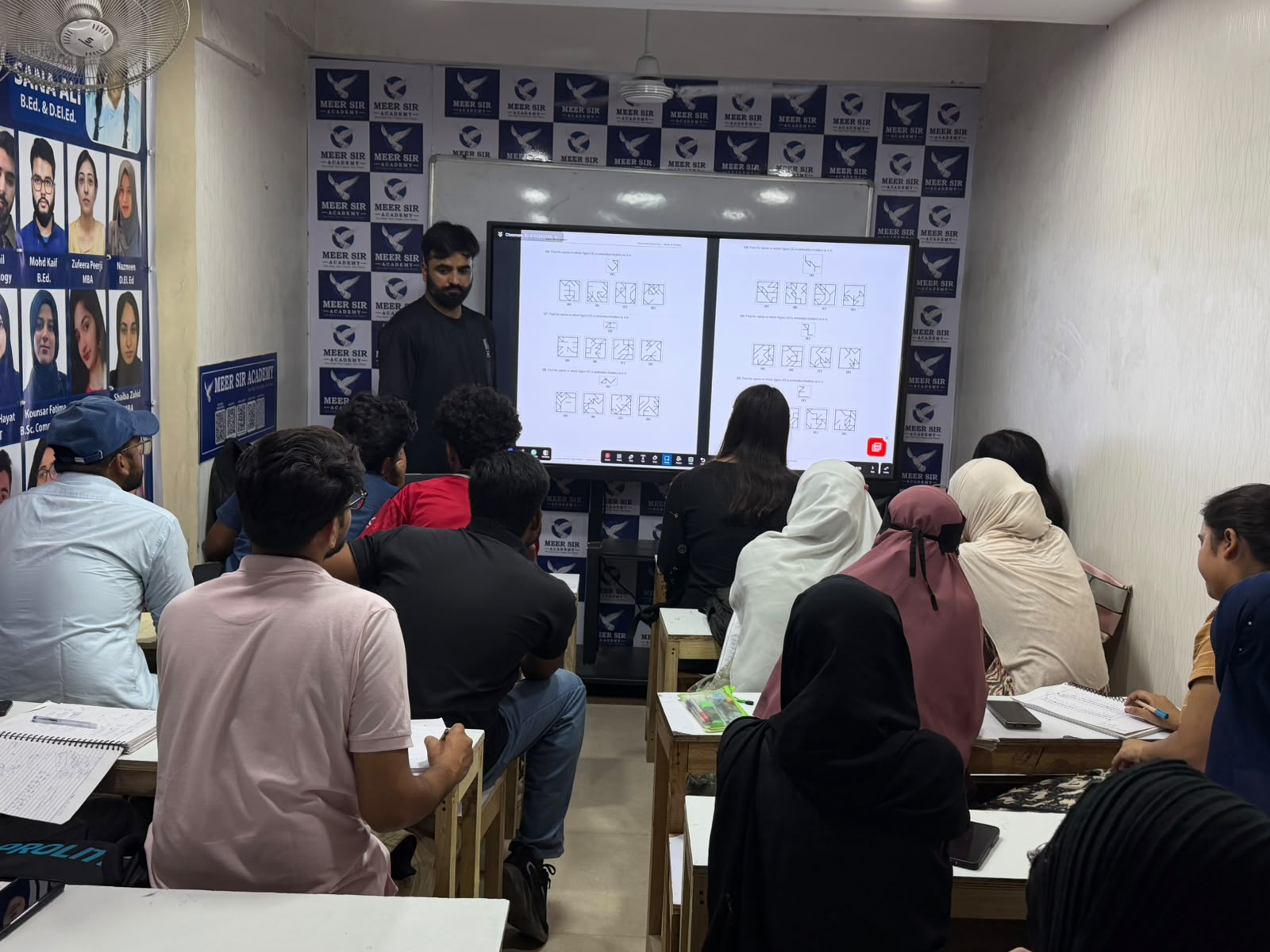 Guided reasoning and question practice at Meer Sir Academy